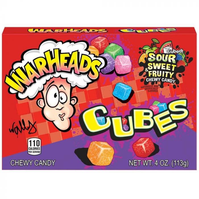 Warheads Sour Chewy Cubes 113g