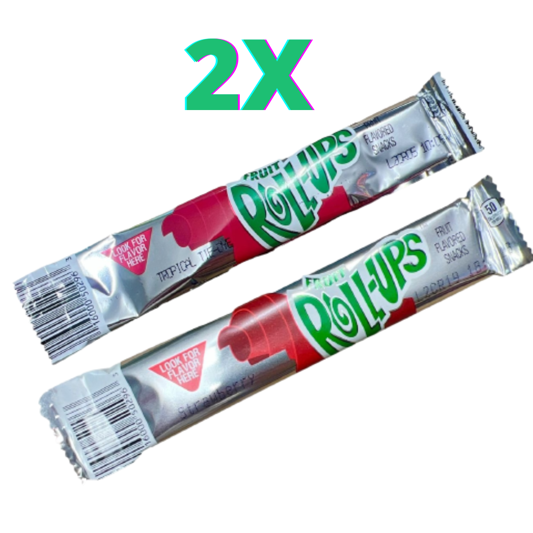 Fruit Roll Ups 2-Pack Strawberry / Tropical Tie-Dye