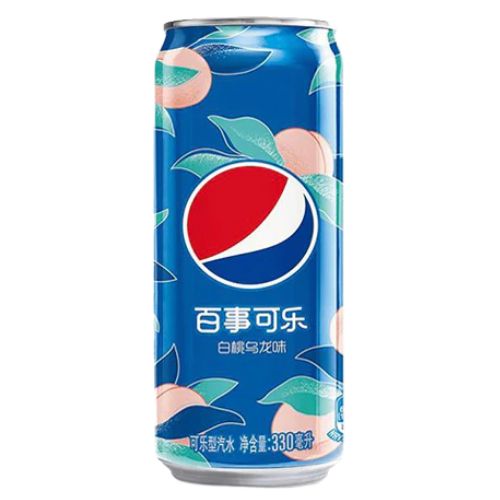Pepsi White Peach Kina 330ml - 12-pack
