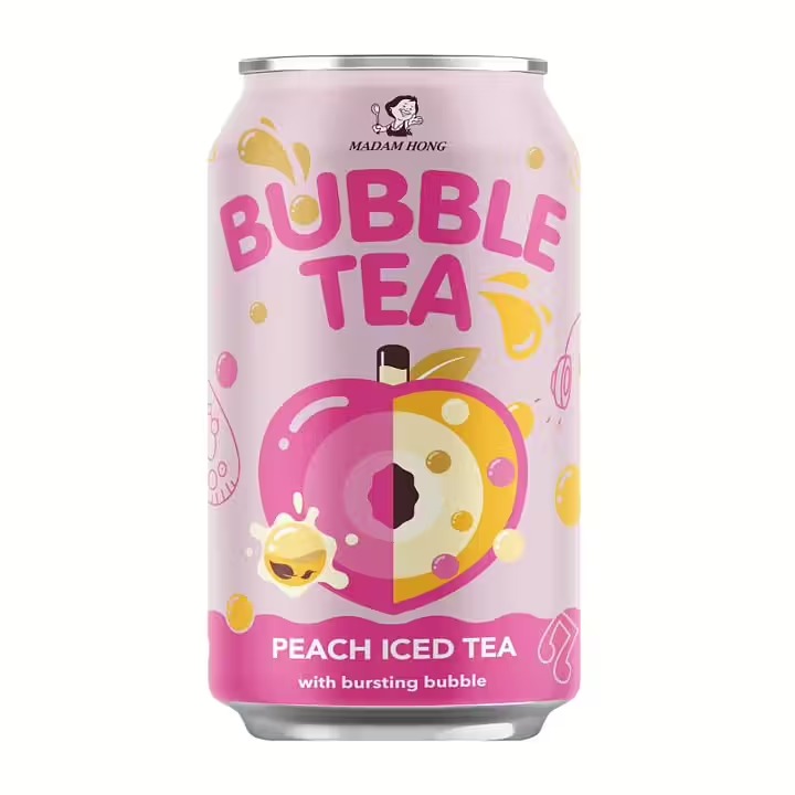 Bubble Tea Peach Iced Tea 320ml